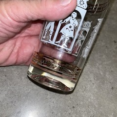 Anchor Hocking-Amish Butterprint-Pennsylvania Dutch 4.5” Glasses-Set of 2