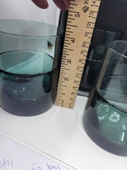 Blue/Green 20oz Hand Blow Artisian Marquis Tumbler By Waterford Beautiful SET 6
