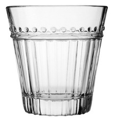 2 Vintage Anchor Hocking Olivia Isabella 10oz Glasses Ribbed & Beaded Pattern