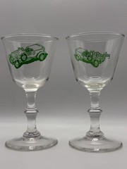 Bundle of 4 Vintage Bar/Drink Ware Celebrating Antique Cars/Trucks