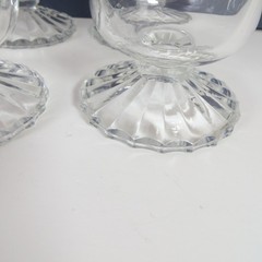 Vintage Indiana Glass Whitehall Colony Clear Footed Tumbler (Set of 6)