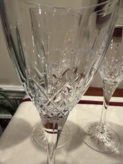 Set of Six Royal Doulton Crystal Wine Goblets Earlswood Collection