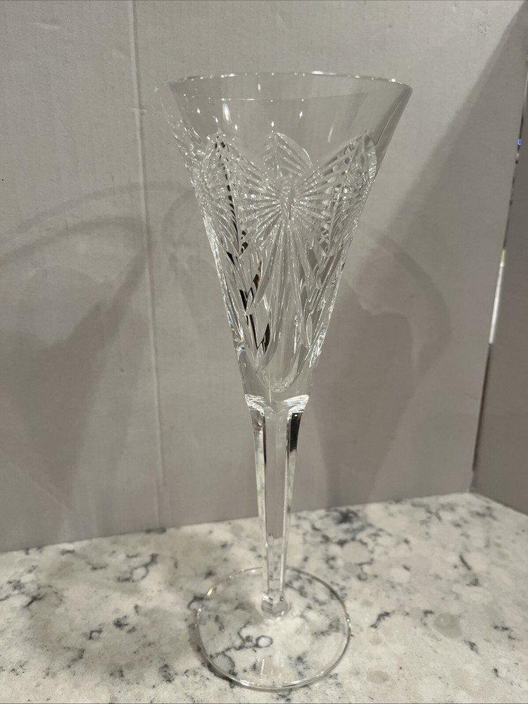 WATERFORD CRYSTAL MILLENNIUM HAPPINESS FLUTE MINT CONDITION