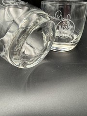 Jack Daniels Rocks Glasses Set Of 2 Old No 7 Cursive Logo Lowball