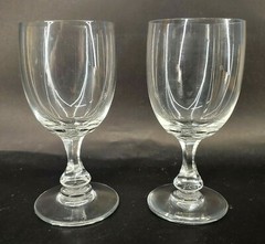 2 Vintage Baccarat Gascogne Sherry Glasses 4.5″h Signed s-2J