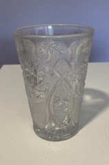 EAPG Westmoreland #575 Paddlewheel w/ Shield Water Tumbler 1912- 4 3/4″H