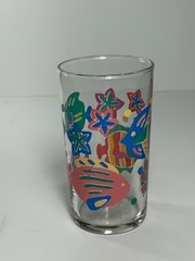 Set of 3 RARE Vintage Libbey Parrot Fish Glass Juice Glasses 4.5″