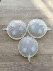 Vintage André Delatte Opalescent Glass Dessert Service for ARVES France Sabino