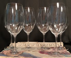 6 Rona 5-Star Fine Slovakian Crystal Wine Goblets Glasses Set