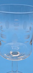3 Vintage MCM Javit “Cameo” 6 Oz Wine Glass Crystal And Glass
