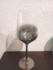 4 Elegant Silver Plated Fading Gradient Modern Wine Glasses
