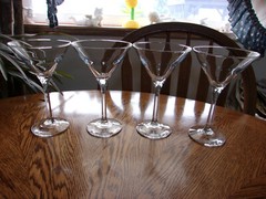 Martini Cocktail Cut Stem Elegant – Set of 4