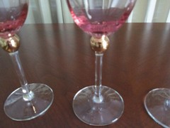 Royal Albert Old Country Roses Formal Pink /Lavender Water Goblets – Set of 2 +1