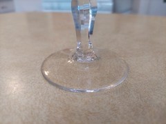 Edith by Josair Crystal Clear Cut Cocktail Champagne 4.2″ Sherbet Glass Set of 4