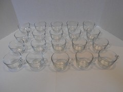Set of 20 Clear Punch Cups – Top Diameter 3 1/4″ – Height 2.5″ – Anchor Hocking?