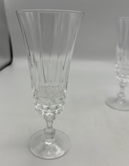 W M Dalton Unit No 3 Parfait Sour French Lead Crystal 6 1/2″ Lot of 4