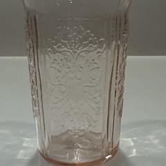 MacBeth Evans American Sweetheart Pink 3 1/2″ Juice Tumbler VTG, Bridal, Granny