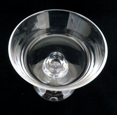 Mid Century 1950’s Steuben Crystal Champagne / Sherbet Goblet Teardrop Bubble