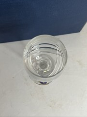 6 Crystal SKLO Bohemia Wine Glasses Kalíšek pattern Czeck Republic In Box. VTG