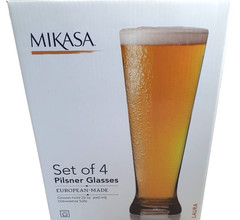 NEW *MIKASA* Pilsner Glasses *Perfect Gift*
