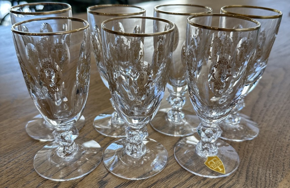 Vintage Tiffin-Franciscan Palais Versailles Liqueur Goblets