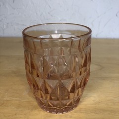 Vintage JEANNETTE GLASS Windsor PINK Diamond 8 oz 4″ Tumbler – Depression
