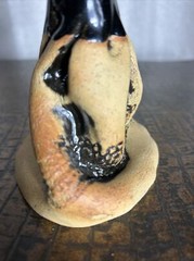 Vintage Collectible Dip Glazed Art Pottery Soneware Goblet