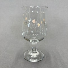 Pfaltzgraff Remembrance Wine Glass Goblet 5 5/8″ Set of 4 Floral Stemmed 6 Ounce