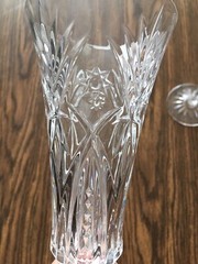 JG Durand Cristal Vincennes Cut Crystal Champagne Flutes Pair 6.25oz France NWT