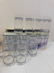 Corelle Coordinates Country Violets 10 Piece Beverage Glass Set