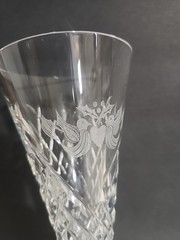 Waterford Crystal Two Turtle Doves Champagne Flute 2nd Edition 12 Days of Xmas