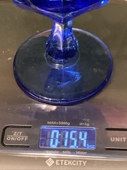 Fostoria ARGUS Blue Goblet (HFM)