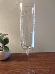 Brand New Champagne Flutes by Anthropology set of 3 flutes