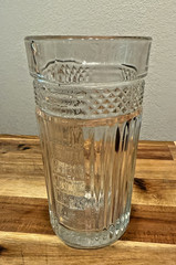 Libbey Radiant Clear Glass Tumbler 15oz Vintage Iced Tea Water Cup Mid Century