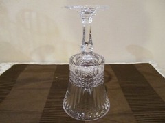 Fostoria Aspen Water Goblet Ribbed/Diamond Cut Flair Foot, 7″ T/9 oz (1pc)