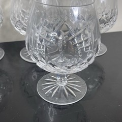 Waterford Lismore Crystal Balloon Brandy Snifter 5 1/4 In Set Of 7 Signed