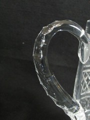 Waterford Crystal Castletown 24 oz Footed Cut Handle Pitcher 7 3/4″ h