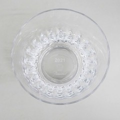 Baccarat Year Tumbler 2021 Crystal Rock Glass Tiara Set of 2 Pair Japan NEW