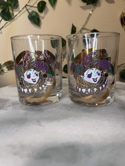 Culver «Mardi Gras» Jester Rock Glasses and 22-karat gold embellishments