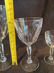 Cristal D’Arques-Durand Washington Glasses Wine Water Cordial Champagne Sherbert