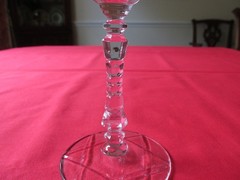 (4) Libbey Rock Sharpe ARCTIC ROSE 3005 Cut Floral Crystal Champagne Sherbet 6″