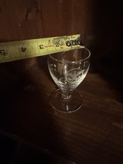 United States Lines Etched Cordial Glasses