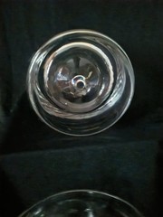 Vintage Krosno Poland Bubble Bottom Whiskey Glasses Crate & Barrel MCM Set of 2