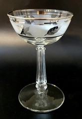 Vintage Libbey Silver Leaf 5.5″ Champagne Glasses (2 Sets of 4 Available)