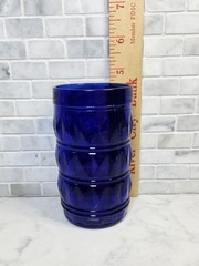 Vintage 6 Retro FRANCESINHO Brazil Cobalt Blue 4.5” Tumblers Glasses 10 Ounce