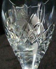 Set Of 4 Miller Rogaska Tulipe Crystal Wine Glasses High End Crystal 8.25″T EC