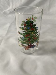 VINTAGE Holiday Hostess Tall Glass Tumbler