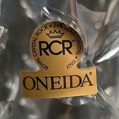 Oneida Royal Crystal Rock (RCR) lead-free 12 Oz Tumblers Set Of Four, Italy