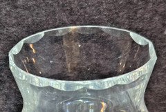 Set of 2- Vintage Edinburg Footed Crystal Thistle Liqueur Glass, 3″ Tall