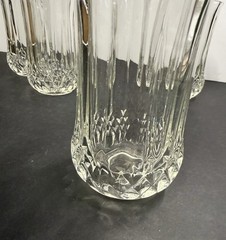 Set Of 4 Vintage Longchamp Style Cristal D’Arques Drinking Glasses 8 oz 5.0”